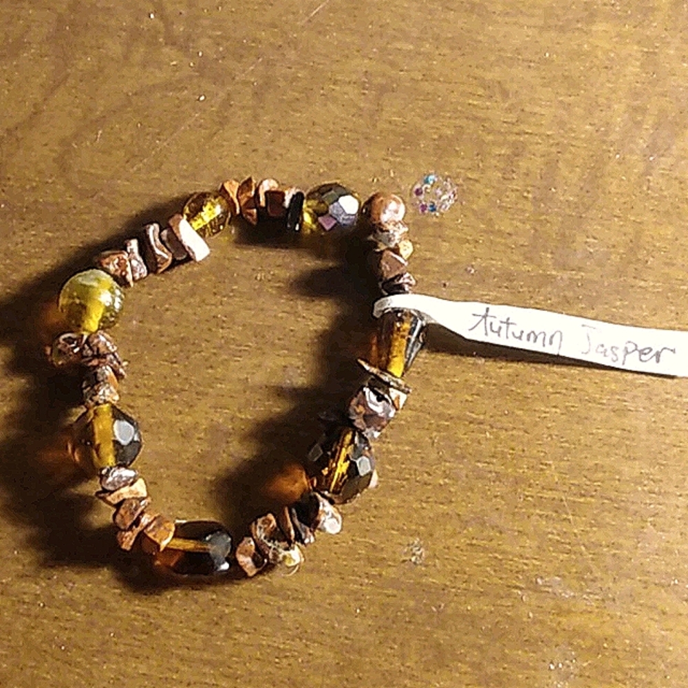 Genuine Gemstone stretch bracelet